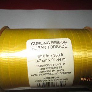 Yellow Curling Ribbon Vintage